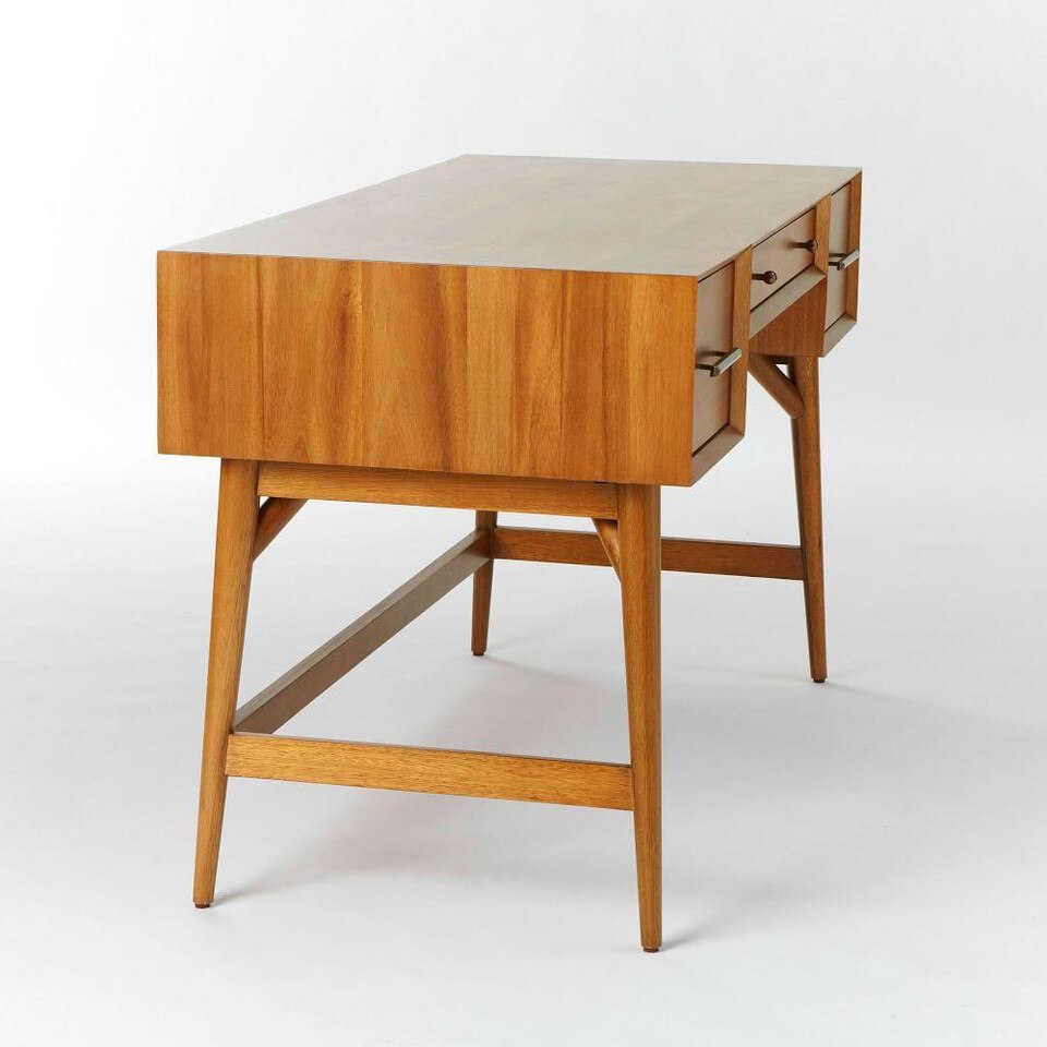 MidCentury Desk Acorn west elm United Kingdom